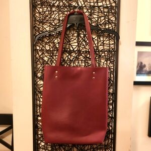 Vegan leather tote